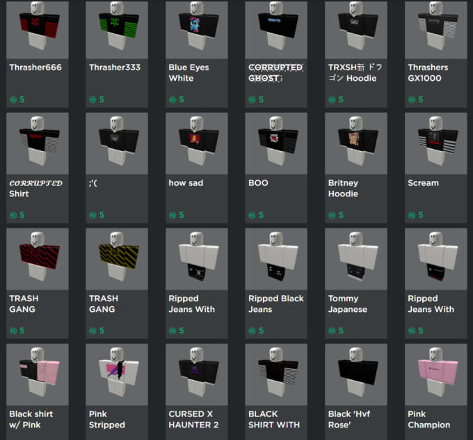 Themoic I Will Give 1 Folder With Aesthetic Roblox Shirt Templates For 5 On Wwwfiverrcom - roblox hoodie shirt templates