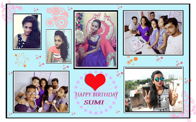 do unique birthday collage by suvamsaha happy birthday pic collage