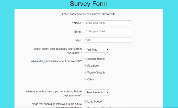 Make A Php Survey Form - 