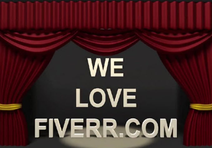 Make Theater Curtains Opening Text By Alhawiyadesign