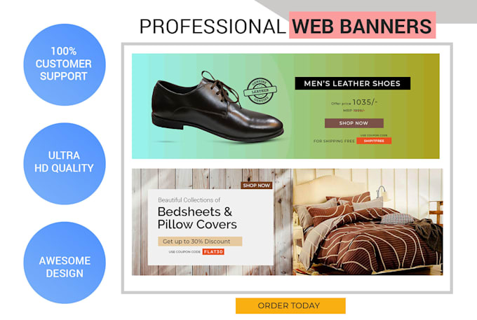 Create Web Banners Banner Ads Cover Header Sliders By Hashebanzar