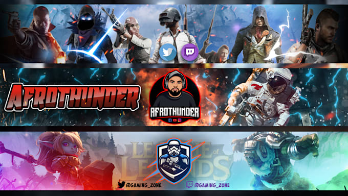 Design A Youtube Banner Gaming Banner Twitch Banner By Abdel Ell
