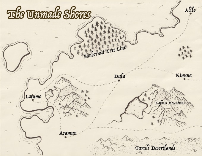 Hand Draw A Unique Fantasy Map