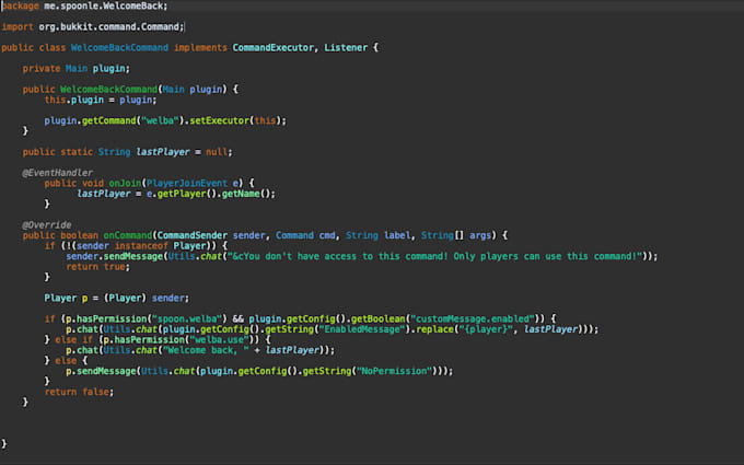 Teach You How To Make A Basic Minecraft Plugin By Spoonle