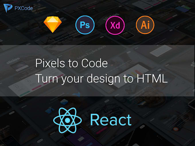 Convert Xd Sketch Psd Ai To React Html Code