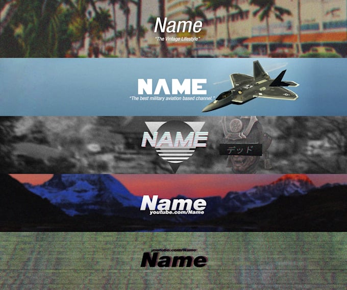 Design You An Good Looking Youtube Banner By Mashed Works