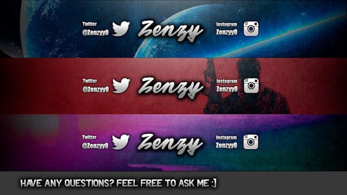 Create A High Quality Banner For Your Youtube Channel By Zenzy0