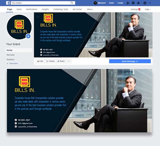 Do Creative Social Media Cover Banner Design By Marzanul00