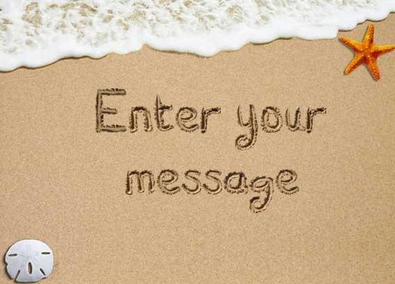 Write your name on the beach app picture