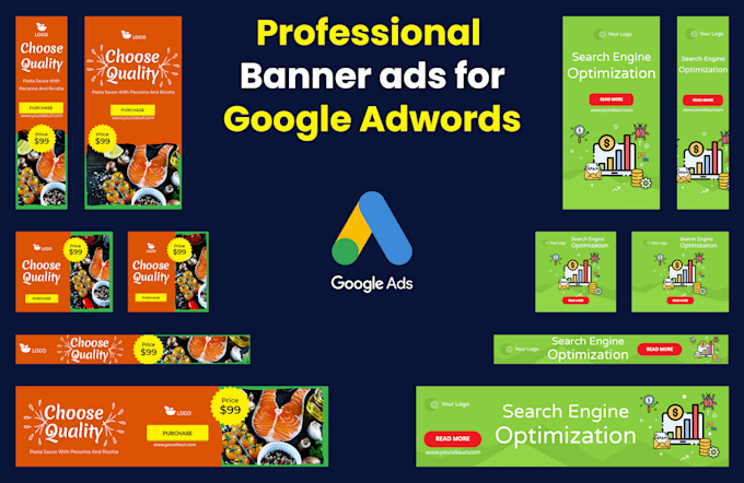 Design Amazing Web Banner Banner Ads For Google Adwords By