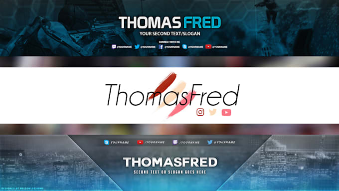 Create An Eye Catching Youtube Banner By Thomas Fred