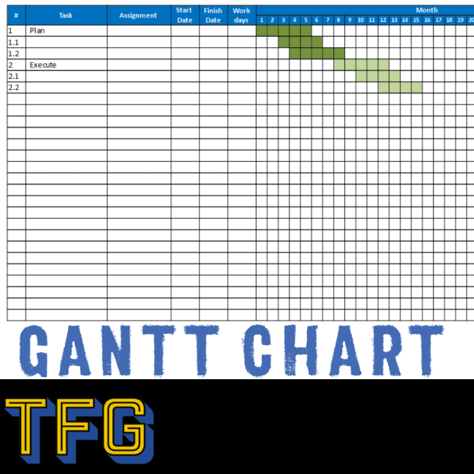 Professional Gantt Chart