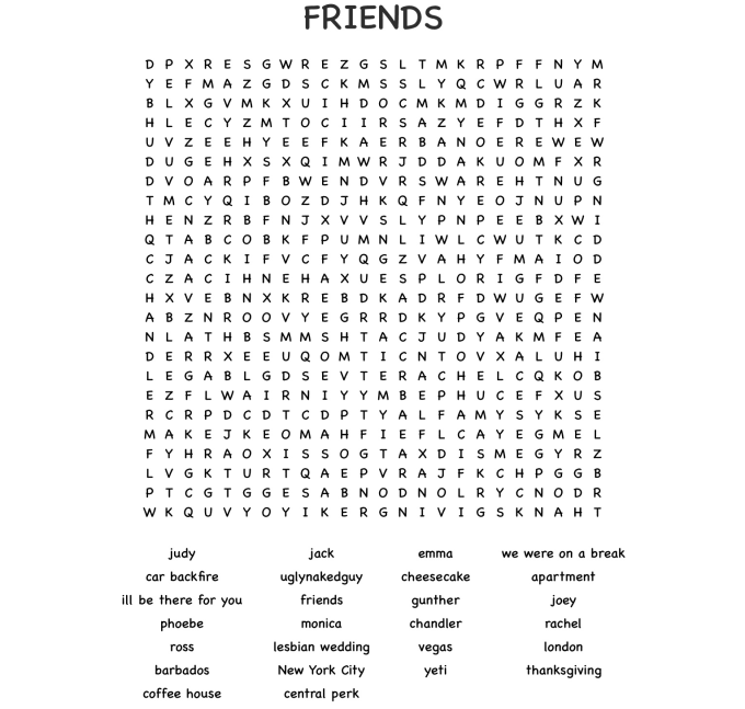 Custom themed word searches, tv shows, movies by Aprylpe