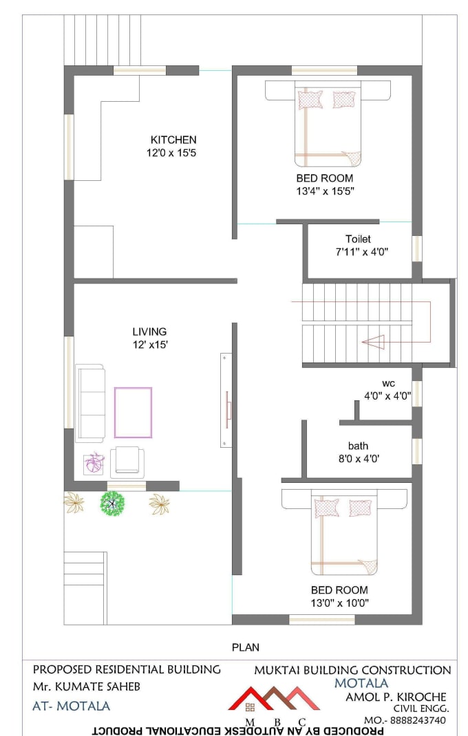 Autocad 2d Drawing House Plan - Design Talk