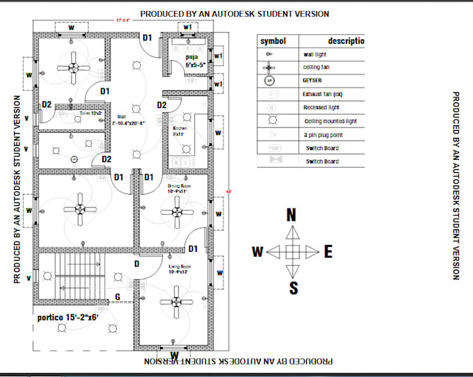 Electrical Drawing Of Floor Plan Design Autocad By Shahinalam8830