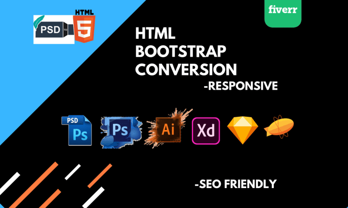 Convert Psd To Html Sketch To Html Bootstrap