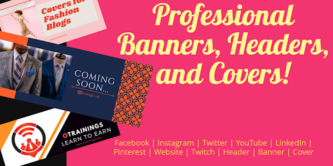 Make A Professional Banner Header Facebook Twitter Or Youtube