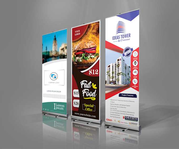 Design Creative Rollup Banner Retractable Standee By Nabeelgrafix