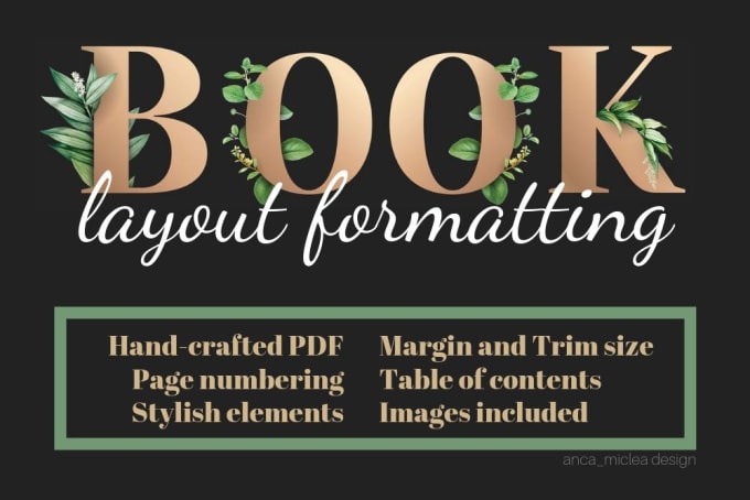 GRAPHIC DESIGN do print book layout formatting - GRAPHIC DESIGN