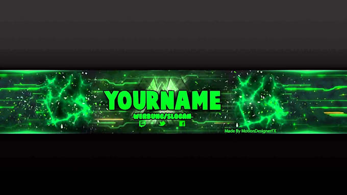 Make You A Custom Gaming Channel Logo Or Banner By Ekuasion