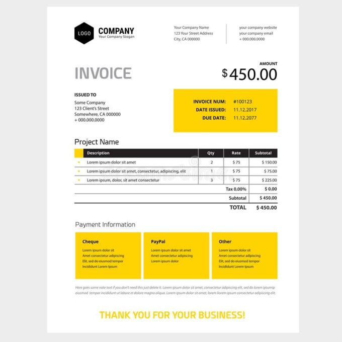 sales order and commercial invoice quickbooks template