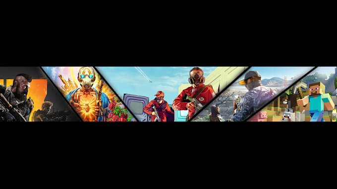 I Will Design Professional Gaming Banners Youtube Video Editor By