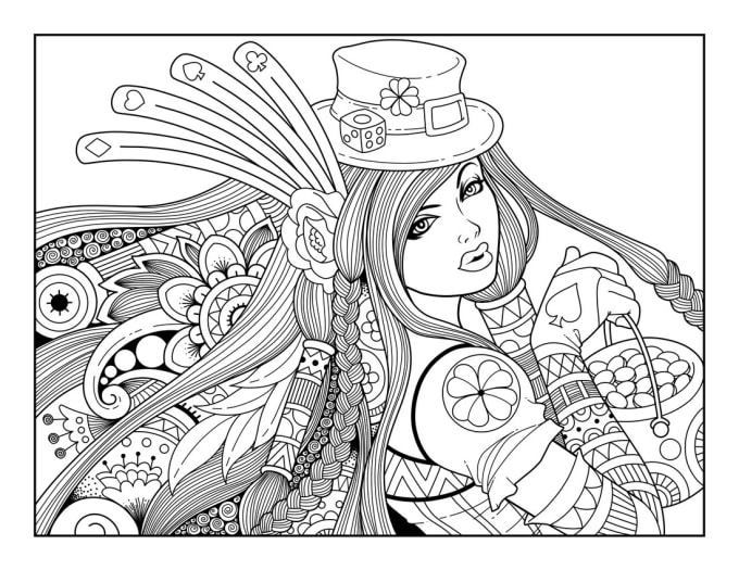 Give your selected doodle and fabulous adult coloring ...