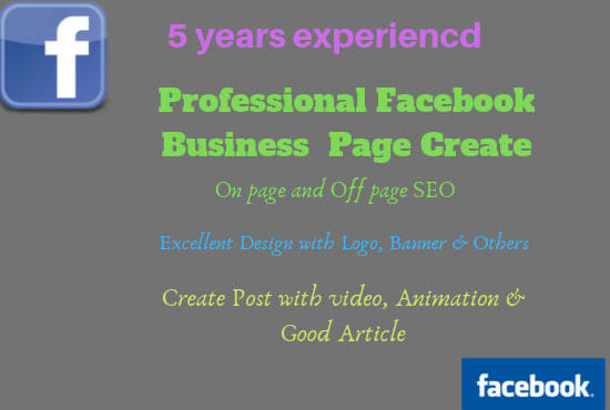 Create Excellent Design And Seo A Facebook Business Page By