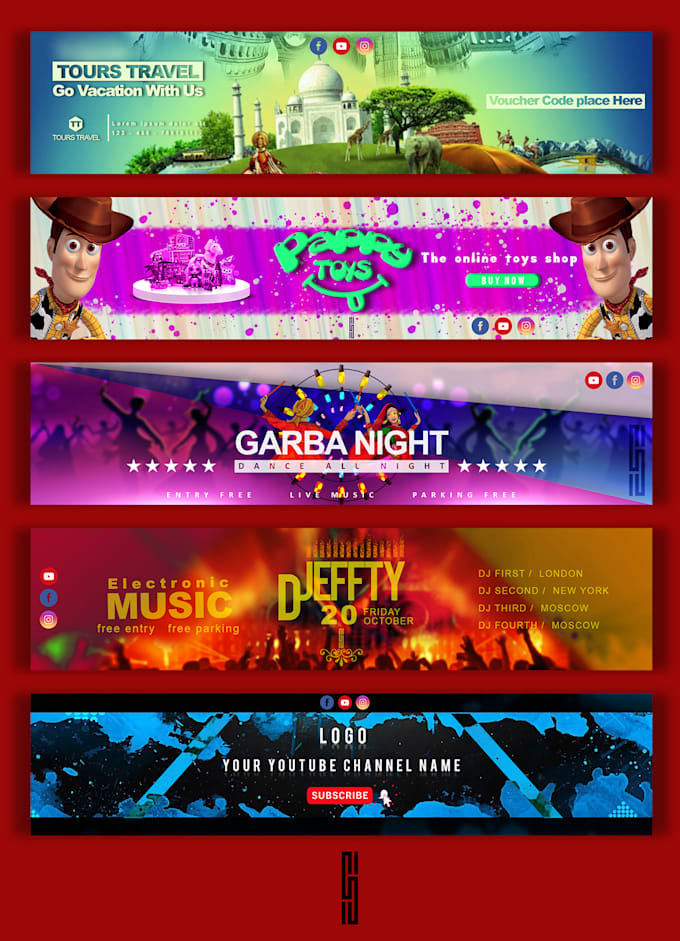 Design Best Quality Web Banner Youtube Banners By Jalpeshgohil