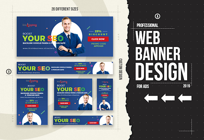Design Professional Web Banners Or Affiliate Banners For Ads By
