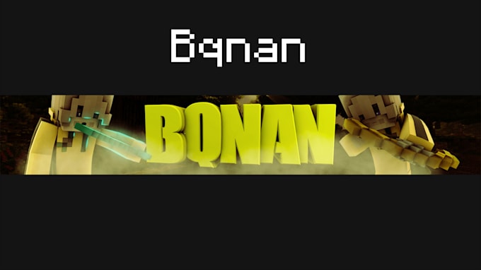 Make You A Youtube Banner With Your Minecraft Skin By Sadikeunfoy