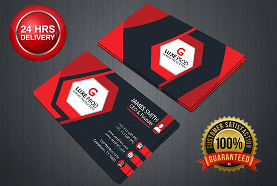 design professional business card with 3 concepts