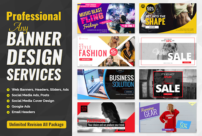 Do Amazing Web Banner Design Banner Ads Fb Ads Fb Banner By