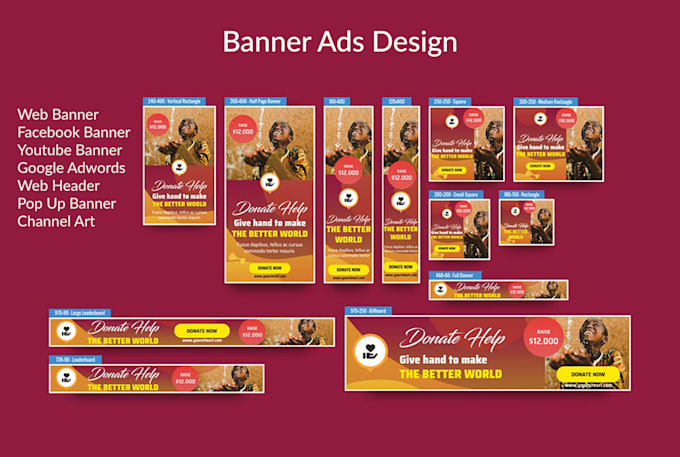 Do Professional Web Banner Ads And Social Media Banner Design By