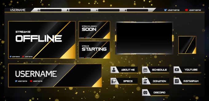 Design Professional Twitch Stream Overlay Logo And Panels By