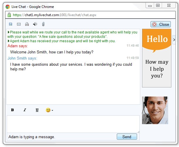 Chat client for gay