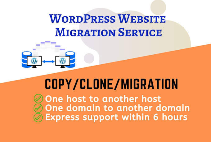 do wordpress migration or transfer,clone or copy and backup website manually