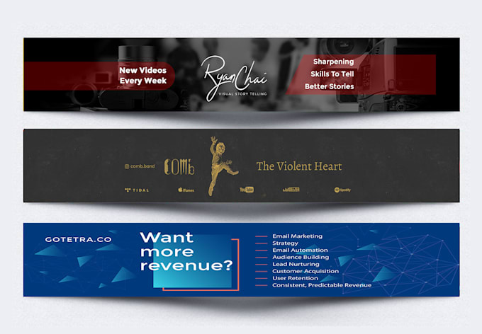 Design Youtube Twitter Facebook Cover Banner Or Linkedin By