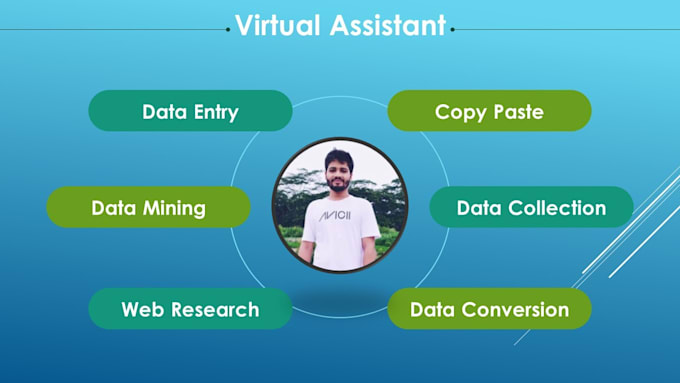 be your virtual assistant for data entry, copy paste, web research