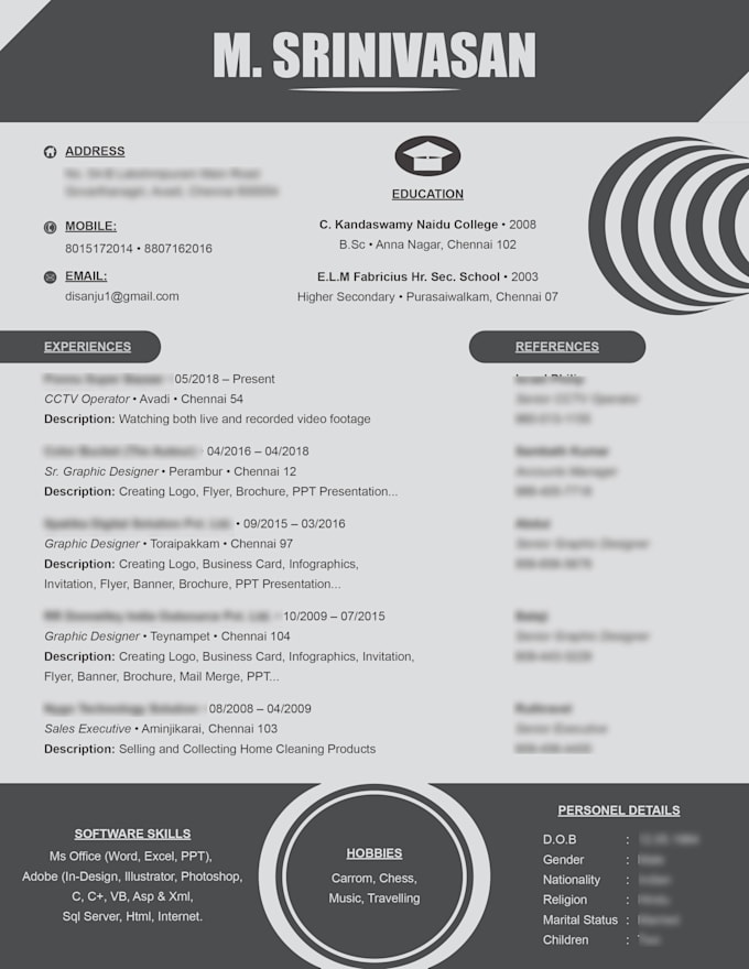 Do Creative Style Resume By Mylogin123
