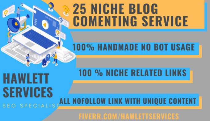 provide 100 niche relevant blog comment high quality backlinks