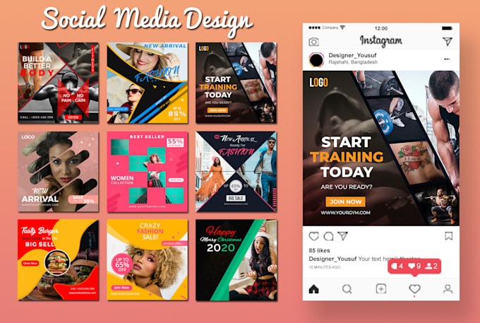 Do Modern Instagram Post Banner Design Urgent By Skill Pro