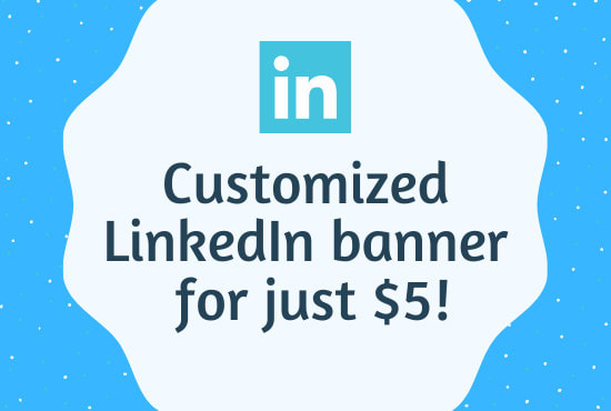 Create a customized linkedin banner for your profile by Rabbiinni