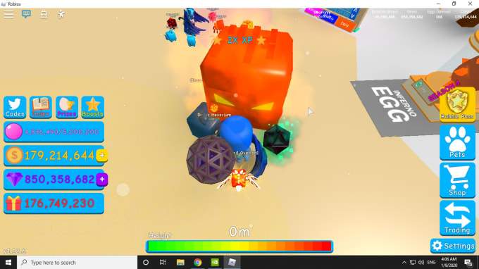 Bubble Gum Simulator Pet By Abesadzedato - new xp update got me a 20 000 bubble roblox bubble gum simulator
