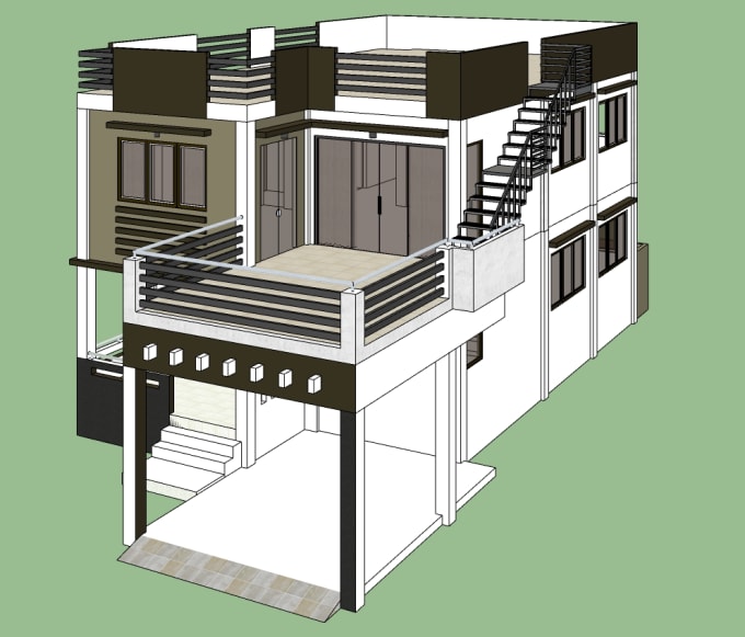 Design 2 To 3 Storey Residential Buildings On Sketchup N Cad By Bultsj