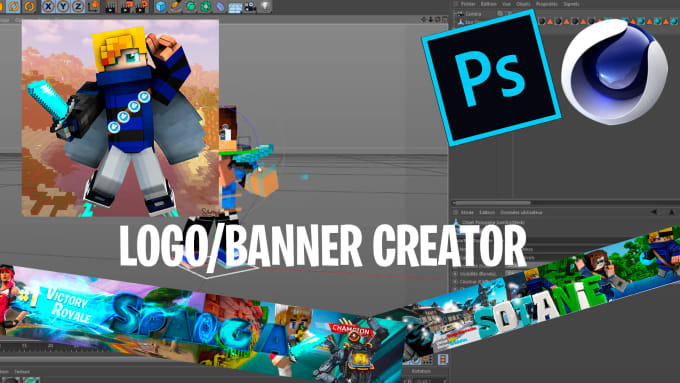 Create 3d Minecraft Logo Or Banner By Supermax8