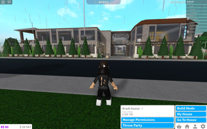 Can Build A House For U In Welcome To Blox Burg Roblox By Fartbom34 - we got kicked out of a house party roblox bloxburg
