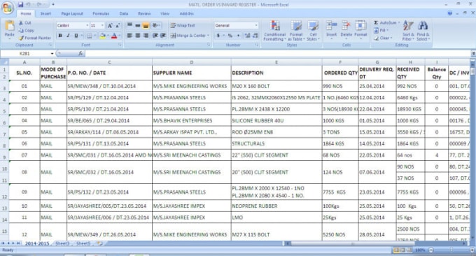 Data entry in word, excel, powerpoint by Shriramsohan20