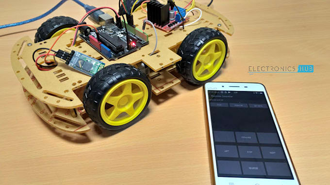 Arduino Bluetooth Controlled Smartphone Controlled Robot