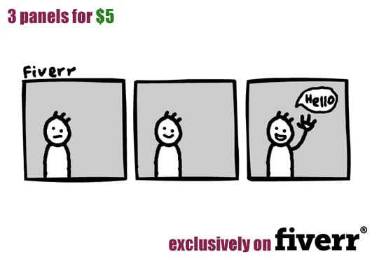 Draw a 3 panel comic strip of any subject by Liddily